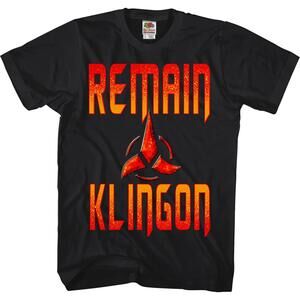 Remain Klingon Star Trek Tshirt